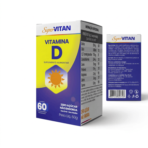 Vitamina D Supervitan 2.000UI 60 Comprimidos