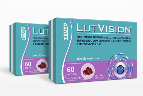 Suplemento Alimentar Lut Vision Teuto Luteína e Zeaxantina 60 Cápsulas