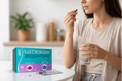 Suplemento Alimentar Lut Vision Teuto Luteína e Zeaxantina 60 Cápsulas