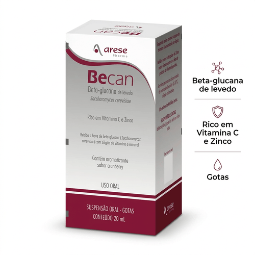 Suplemento Alimentar Becan Arese Cranberry Gotas 20ml