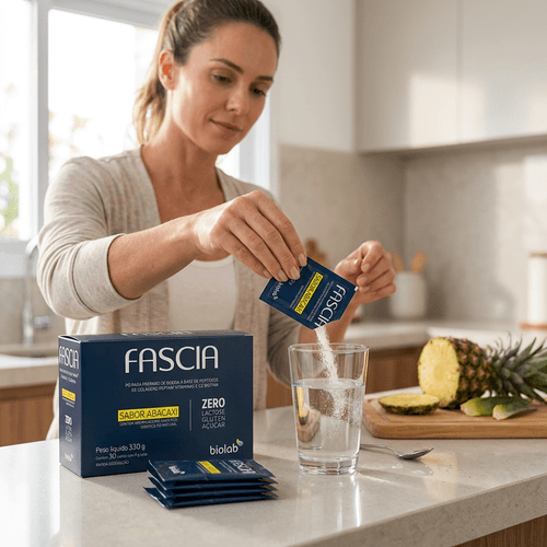 Colágeno Biolab Fascia Abacaxi 30 Sachês