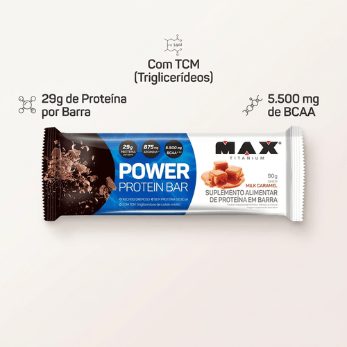 Barra de Proteína Power Protein Bar Caramelo