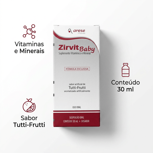 Multivitamínico Arese Zirvit Baby Gotas 30ml