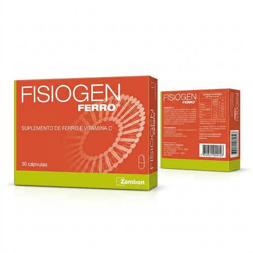 Suplemento de Ferro Zambon Fisiogen 14mg 30 Cápsulas