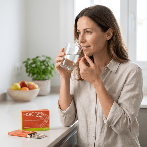 Suplemento de Ferro Zambon Fisiogen 14mg 30 Cápsulas