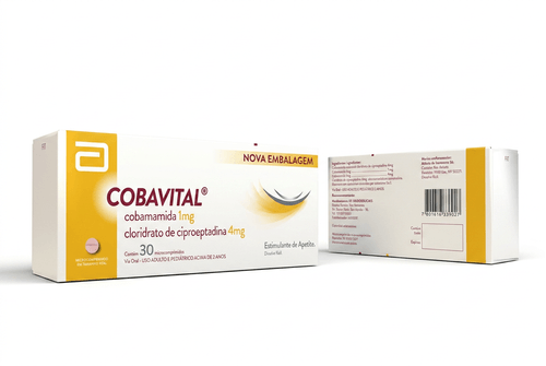 Estimulante de Apetite Cobavital Abbott 1mg + 4mg 30 Microcomprimidos