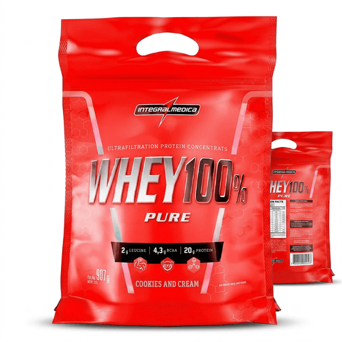 Whey Protein Integralmédica 100% Pure Cookies & Cream 907g