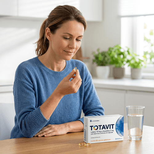 Multivitamínico Cristália Totavit Luteína 10mg e Zeaxantina 2mg 60 Cápsulas
