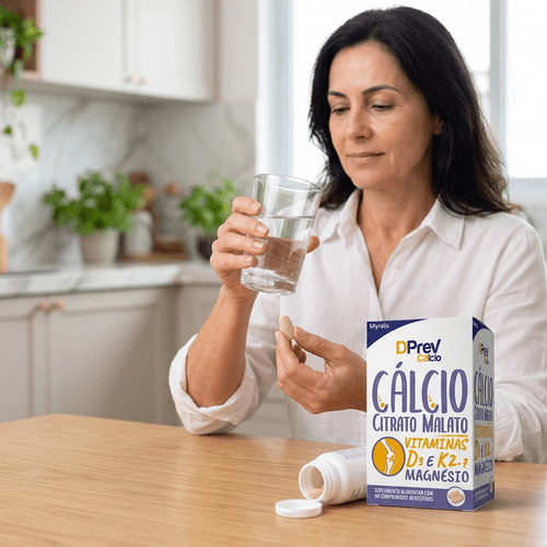 Vitamina D Dprev Cálcio Myralis 1000UI 60 Comprimidos