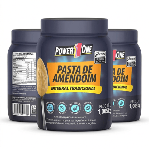 Pasta de Amendoim Power One Tradicional 1kg