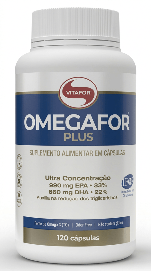 Omegafor Plus com 120 Cápsulas - Vitafor