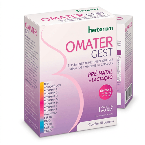 Multivitamínico Herbarium Omater Gest 30 Cápsulas