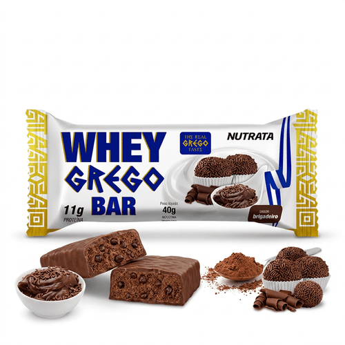 Barra de Proteína Nutrata Whey Grego Brigadeiro 40g