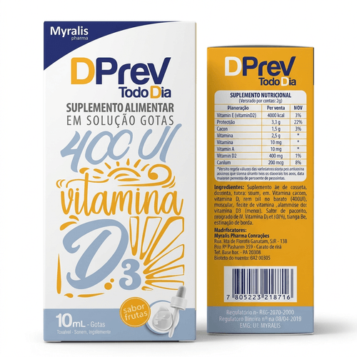 Vitamina D3 Myralis Dprev 400UI 10ml