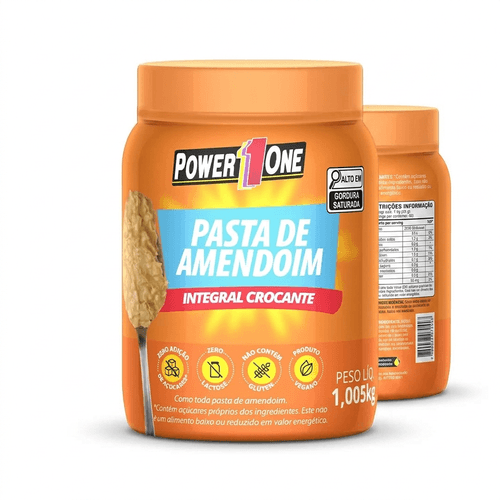 Pasta de Amendoim Power One Integral Crocante 1kg