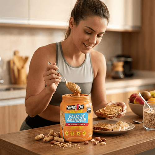 Pasta de Amendoim Power One Integral Crocante 1kg
