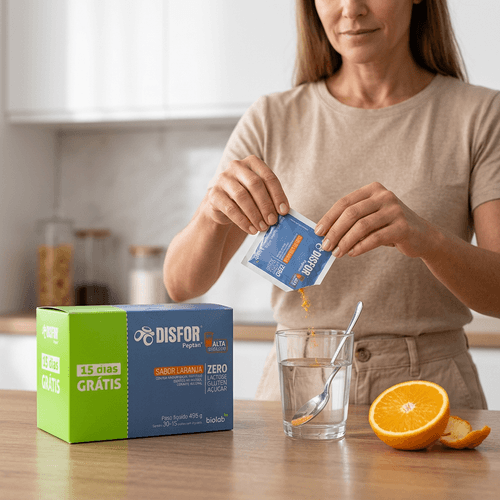 Colágeno Hidrolisado Biolab Disfor Laranja 11g 45 Sachês