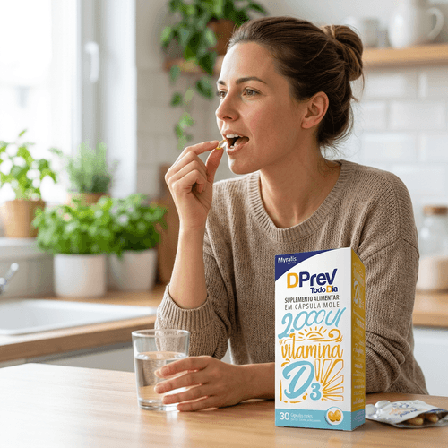 Vitamina D3 Myralis Dprev Todo Dia 2000UI 30 Cápsulas