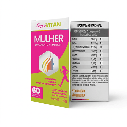 Multivitamínico Supervitan Mulher 60 Comprimidos