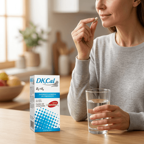 Cálcio e Vitamina K União Química DK2 Cal 60 Comprimidos