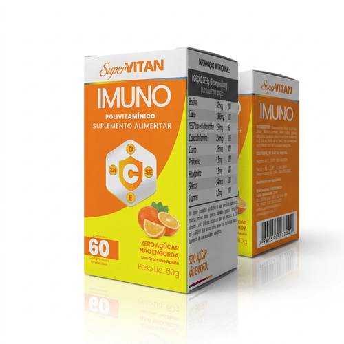 Multivitamínico Supervitan Imuno Laranja 60 Comprimidos