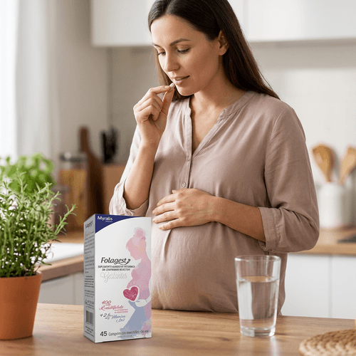 Multivitamínico Myralis Folagest Gestantes L-Metilfolato e Vitamina B12 45 Comprimidos