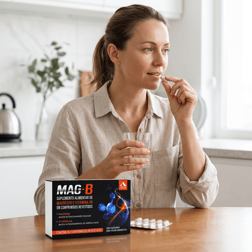 Suplemento de Magnésio e Vitamina B6 Apsen Mag-B 30 Comprimidos