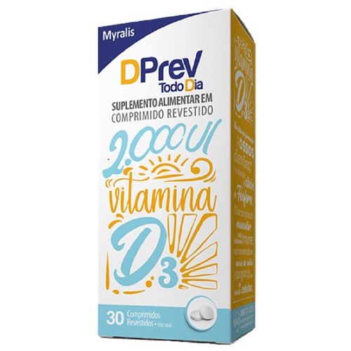 Vitamina D3 Myralis Dprev Todo Dia 2.000UI 30 Comprimidos