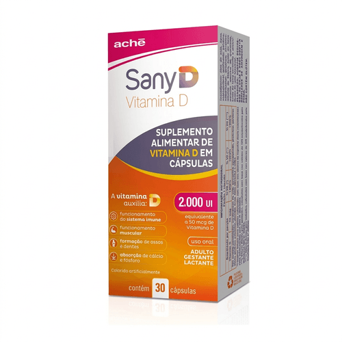 Vitamina D Ache Sany D 2.000UI 30 Cápsulas