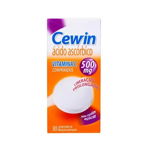 Vitamina C Cewin Sanofi 500mg 30 Comprimidos