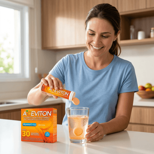 Vitamina C Aceviton 1g Cimed 30 Comprimidos Efervescentes