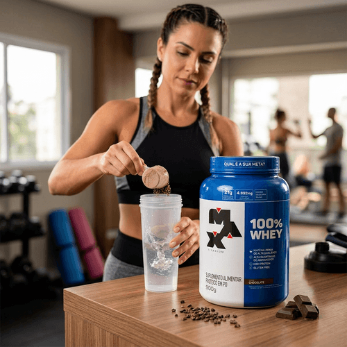 Whey Protein Max Titanium 100% Whey Chocolate 900g