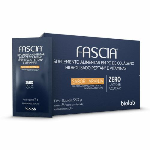 Colágeno Biolab Fascia Laranja 30 Sachês
