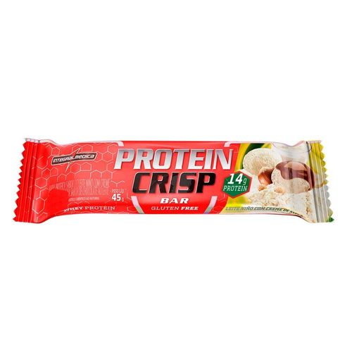 Barra de Proteína Integralmédica Protein Crisp Leite Ninho e Creme de Aveia 45g