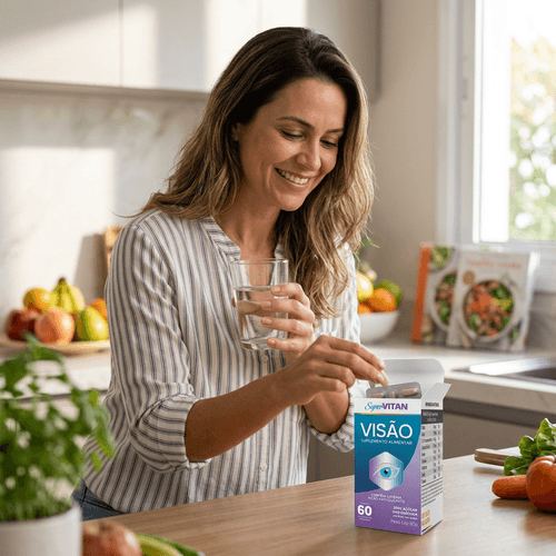 Multivitamínico Supervitan Visão Vitamina A Luteína e Zeaxantina 60 Comprimidos
