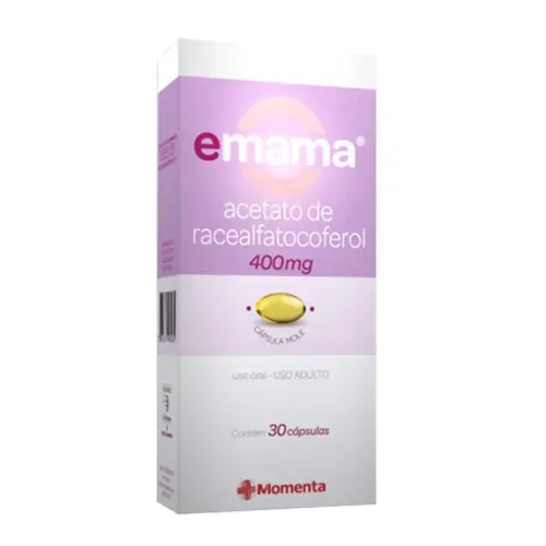 Vitamina E Momenta Emama 400mg 30 Cápsulas