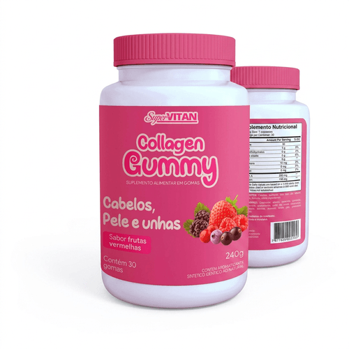 Colágeno Basecol Supervitan Verisol Frutas Vermelhas 240g