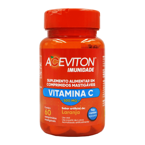 Vitamina C Aceviton 250mg Cimed 60 Comprimidos Mastigáveis