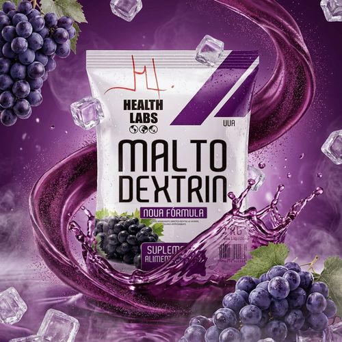 Maltodextrina Health Labs Uva 1kg