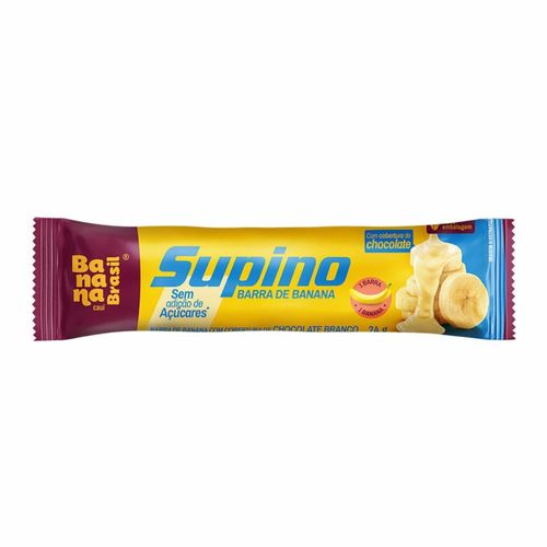 Barra de Cereal Supino Zero Banana com Chocolate Branco 24g