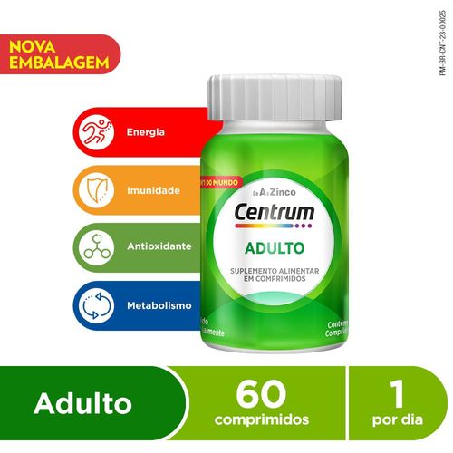 Multivitamínico Centrum de A a Zinco 60 Comprimidos