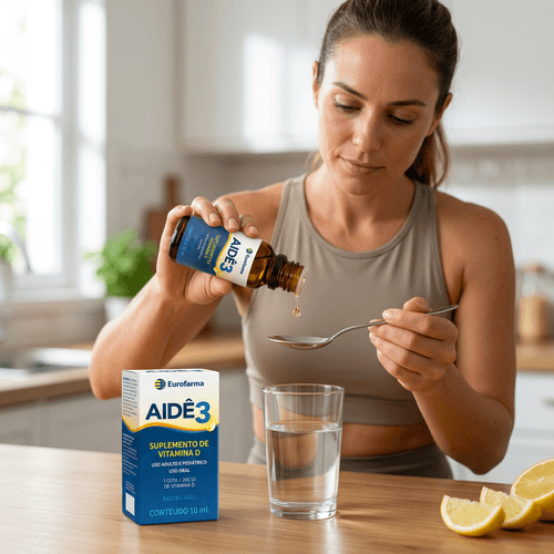 Vitamina D Eurofarma Aidê 3 200UI Gotas 10ml