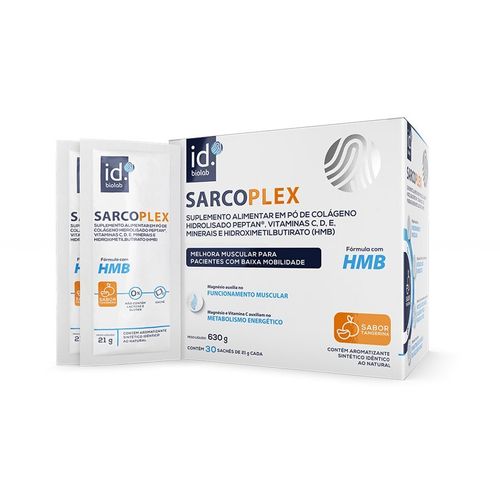 Colágeno Hidrolisado Biolab Sarcoplex 21g 30 Sachês
