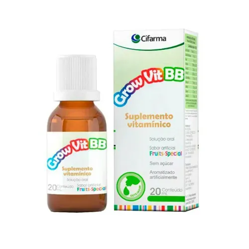 Multivitamínico Infantil Cifarma Grow Vit BB Gotas 20ml