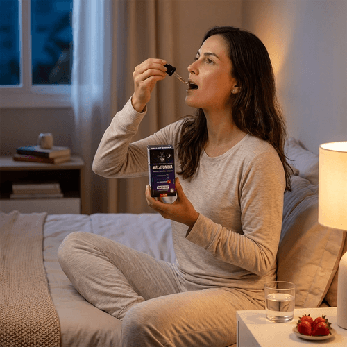 Melatonina 300 Doses Sabor Morango com 30ml - Health Labs