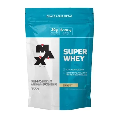 Whey Protein Max Titanium Super Whey Baunilha 900g