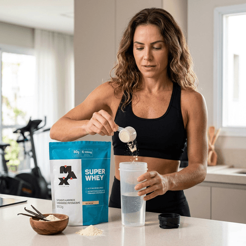 Whey Protein Max Titanium Super Whey Baunilha 900g