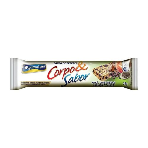 Barra de Cereal Zen Corpo &amp; Sabor Maçã e Uva-Passa 25g