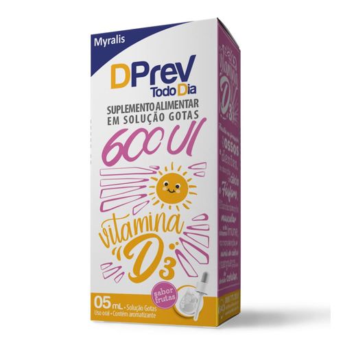 Vitamina D3 Myralis Dprev Todo Dia 600UI 5ml