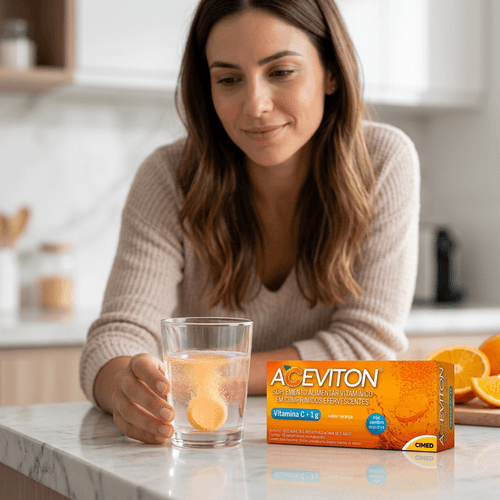 Vitamina C Aceviton 1g Cimed 10 Comprimidos Efervescentes